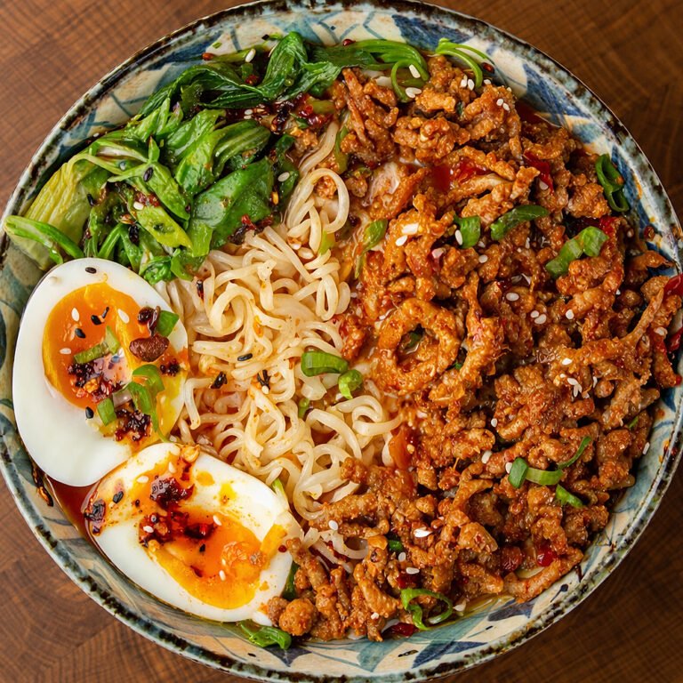 Creamy Tantanmen With Pork Mince, Coconut Broth, and Doubanjiang