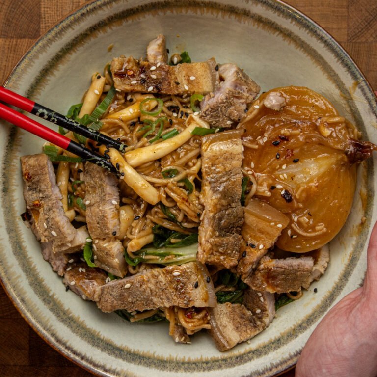Spicy Pork Belly Noodles