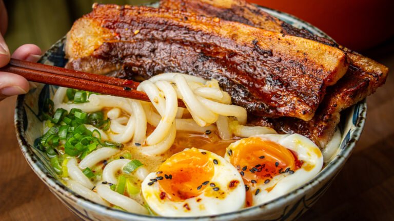 Easy Crispy Pork Belly Miso Butter Ramen